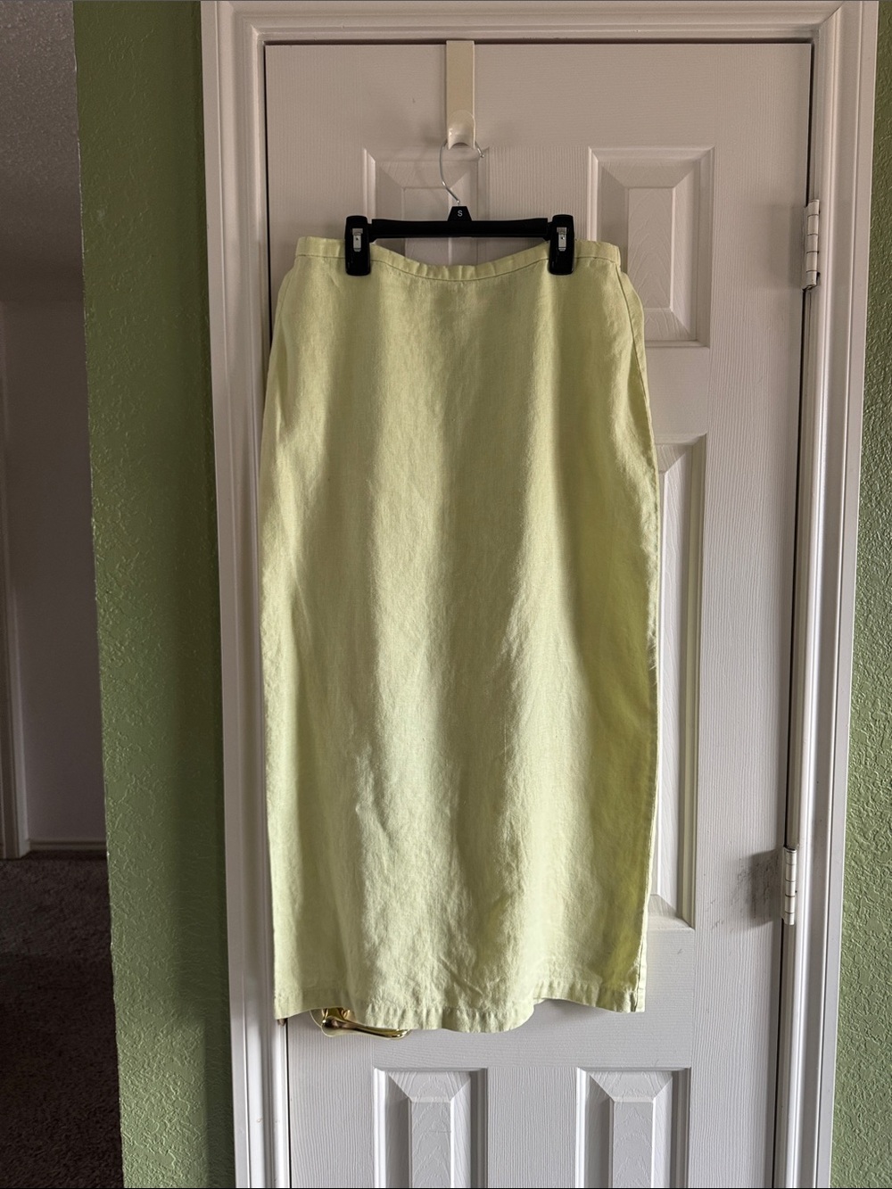Eileen Fisher Pale Yellow Midi Skirt